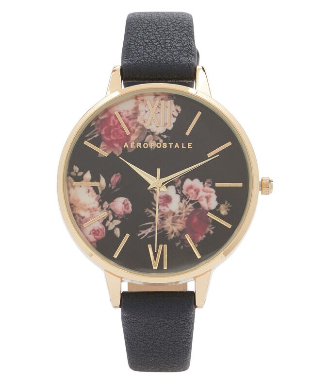 Floral Print Watch