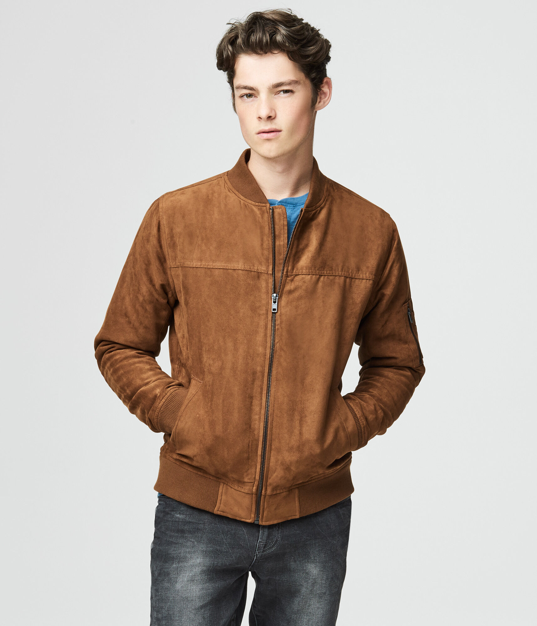 Bomber suede jacket Suede Jackets. When the air turns crisp and the seasons start to change, suede jackets come into style. For a casual look that remains timeless and classic, this type of .