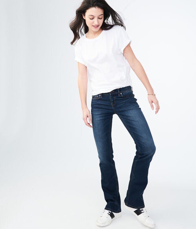 Low-Rise Bootcut Jean***