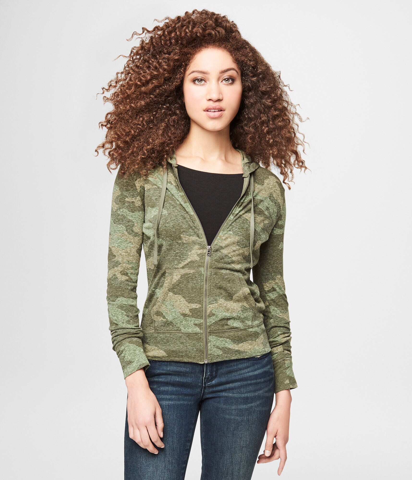 Camo Lightweight FullZip Hoodie