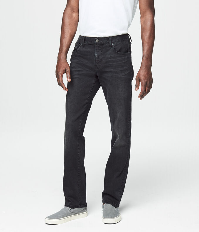 Slim Straight Black Wash Reflex Jean