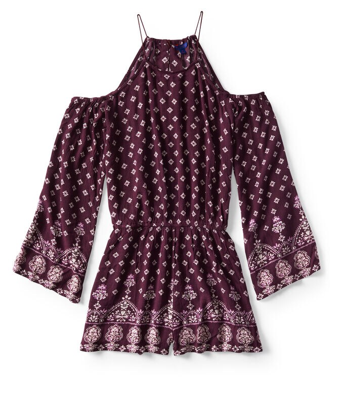 Floral V-Neck Tie-Front Romper