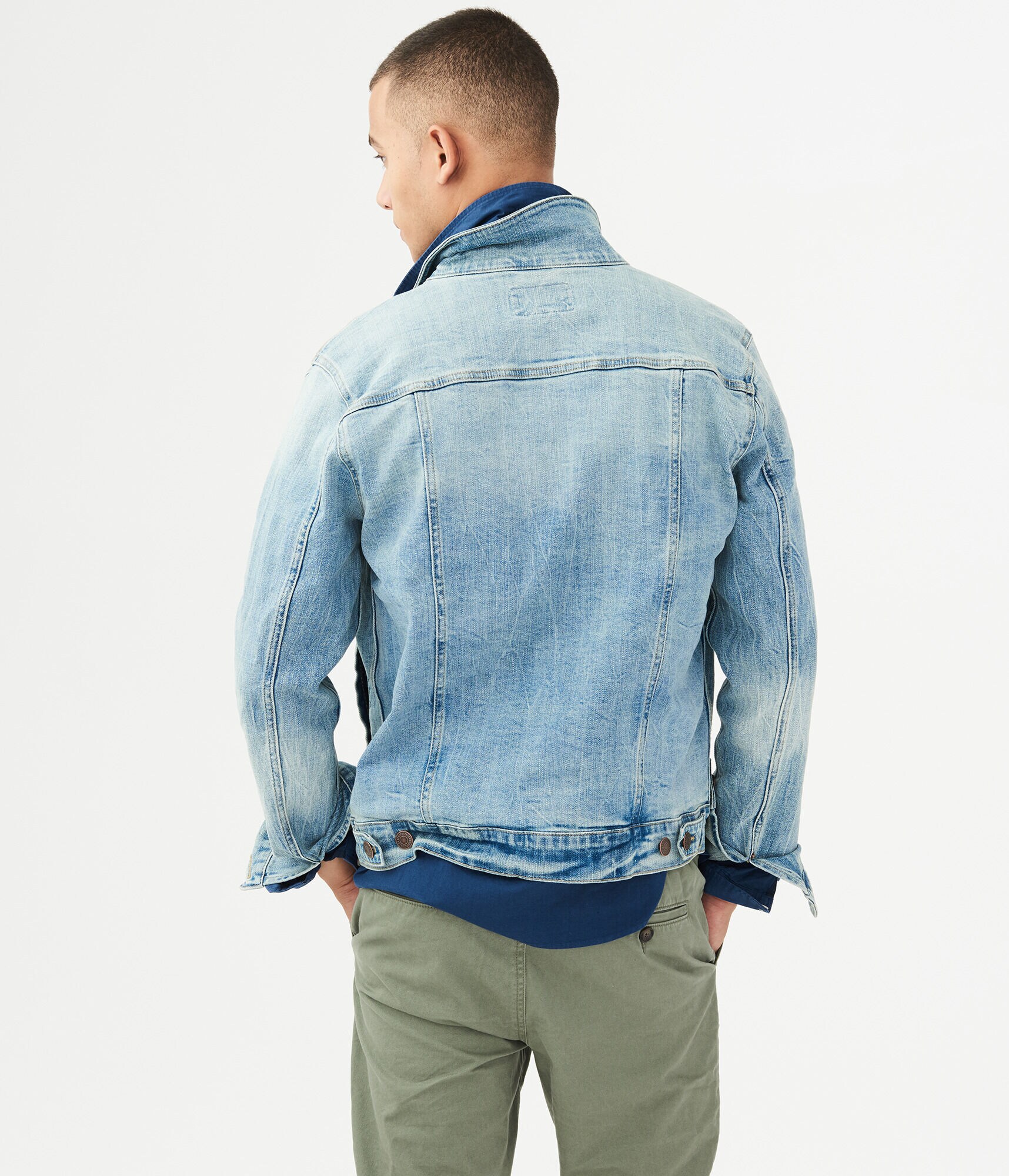 Light wash denim jackets Clearance