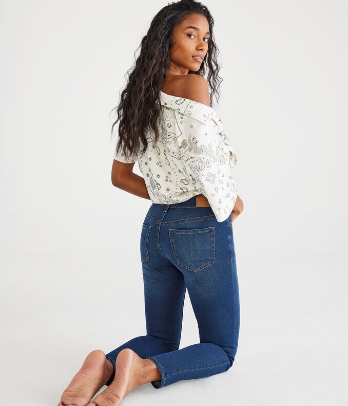 Seriously Stretchy Dark Wash High-Waisted Jegging