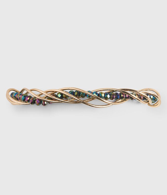 Beaded Spiral Cuff Bracelet