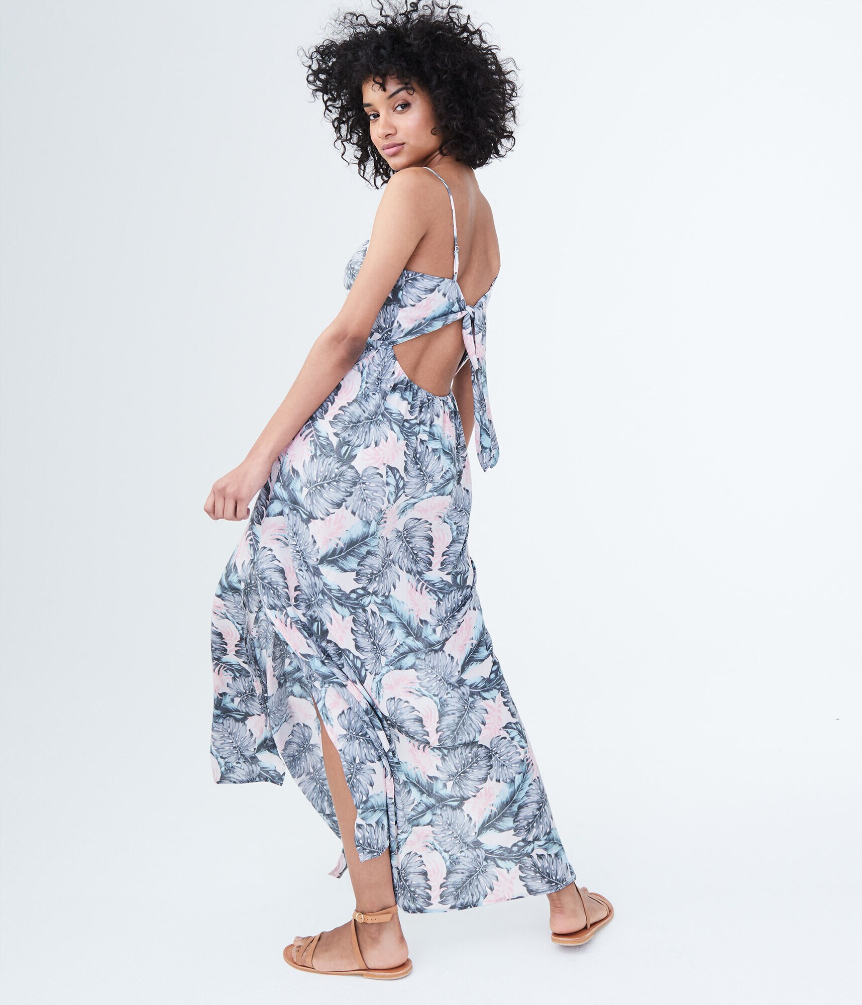 Floral TieBack Maxi Dress