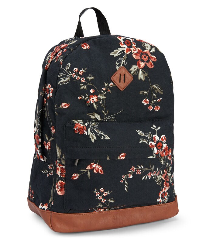 Printed Canvas Backpack