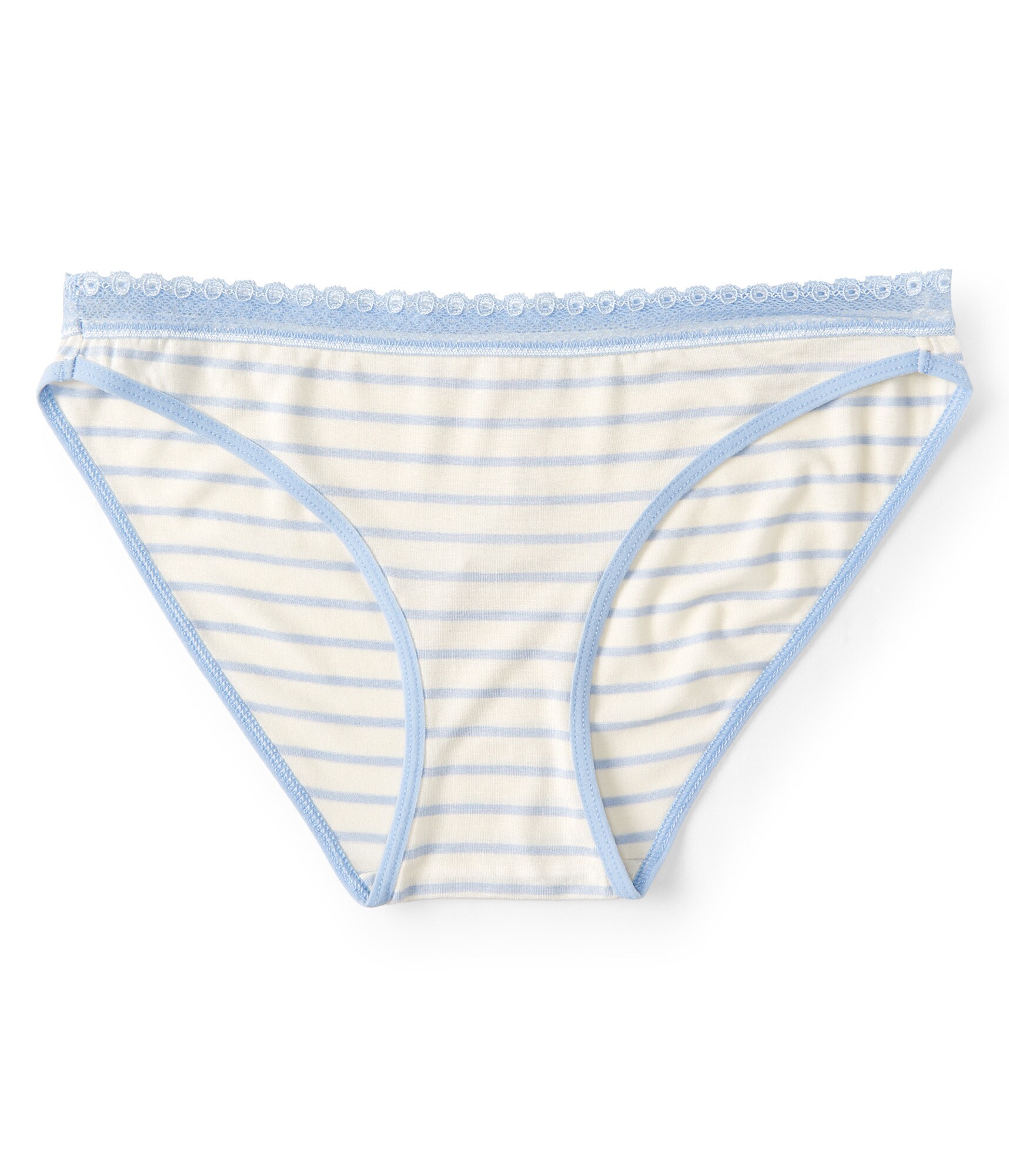 Image of Aeropostale Basic Stripe Bikini - Light Blue, XSmall