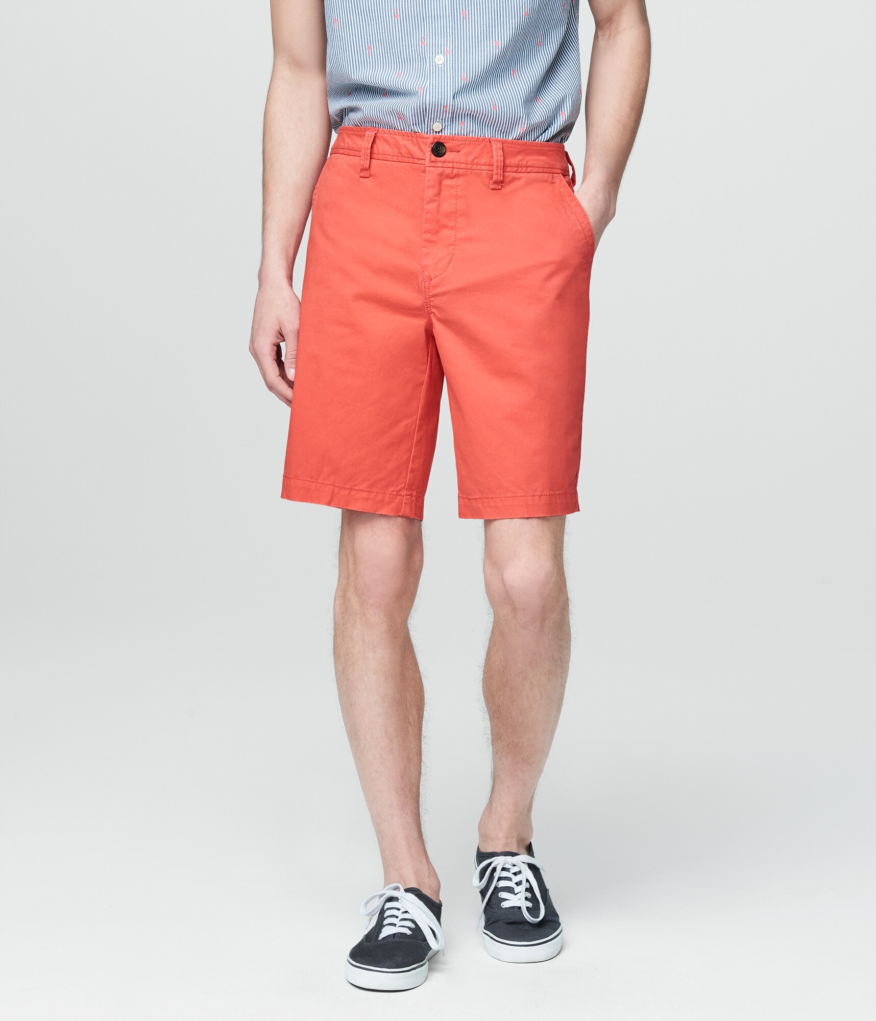 Image of Aeropostale Classic Reflex Flat-Front Shorts - Baked Peach,