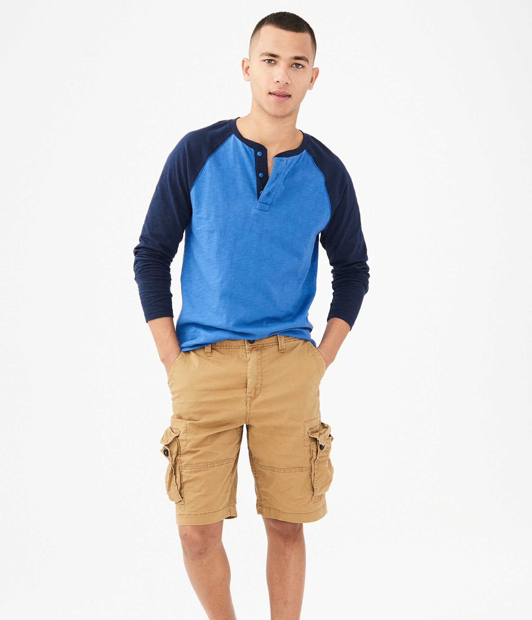 Image of Aeropostale Classic Reflex Cargo Shorts - Golden Tan,