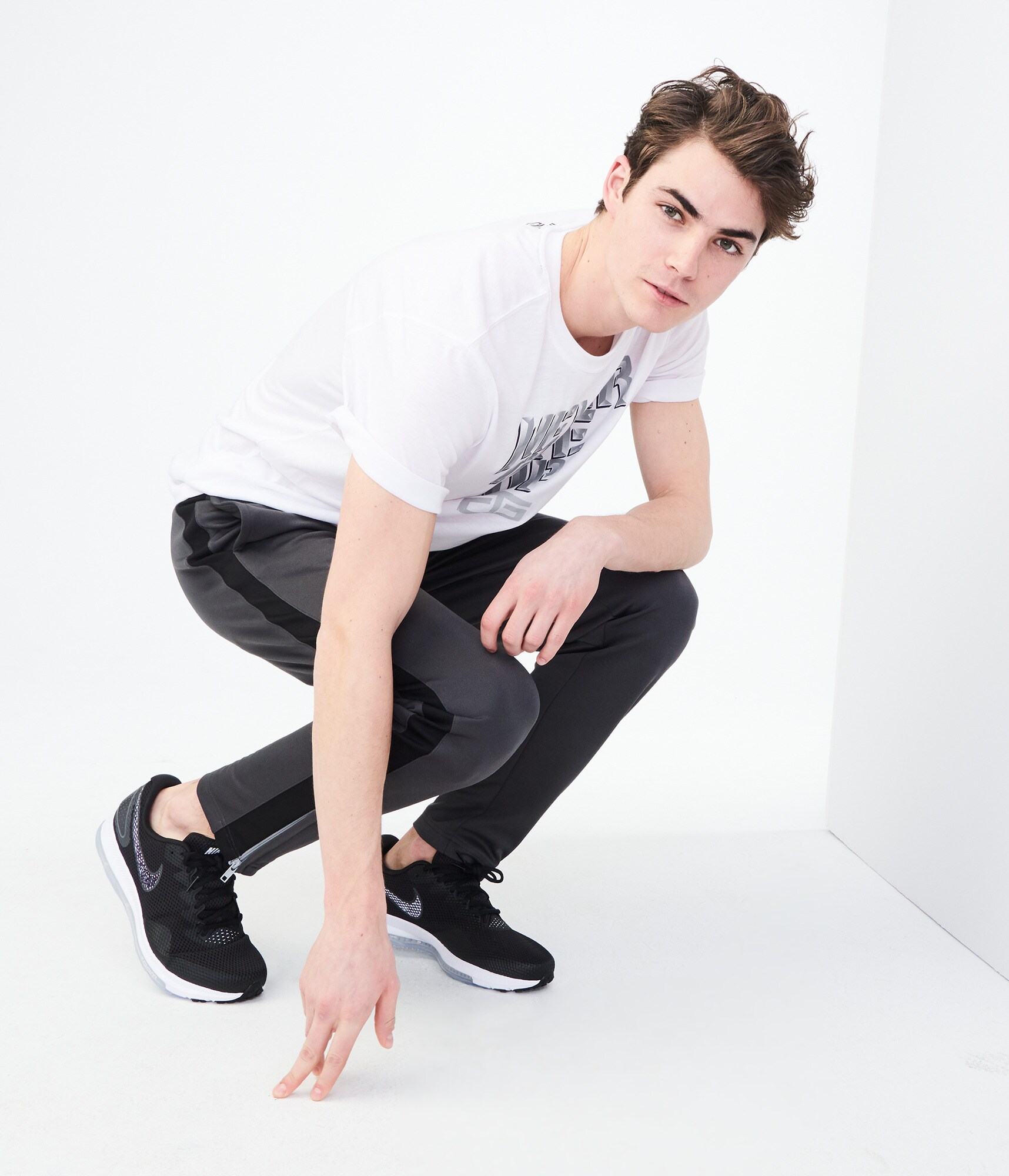 Image of Aeropostale A NY Active Soccer Pants - Dark Grey, XSmall