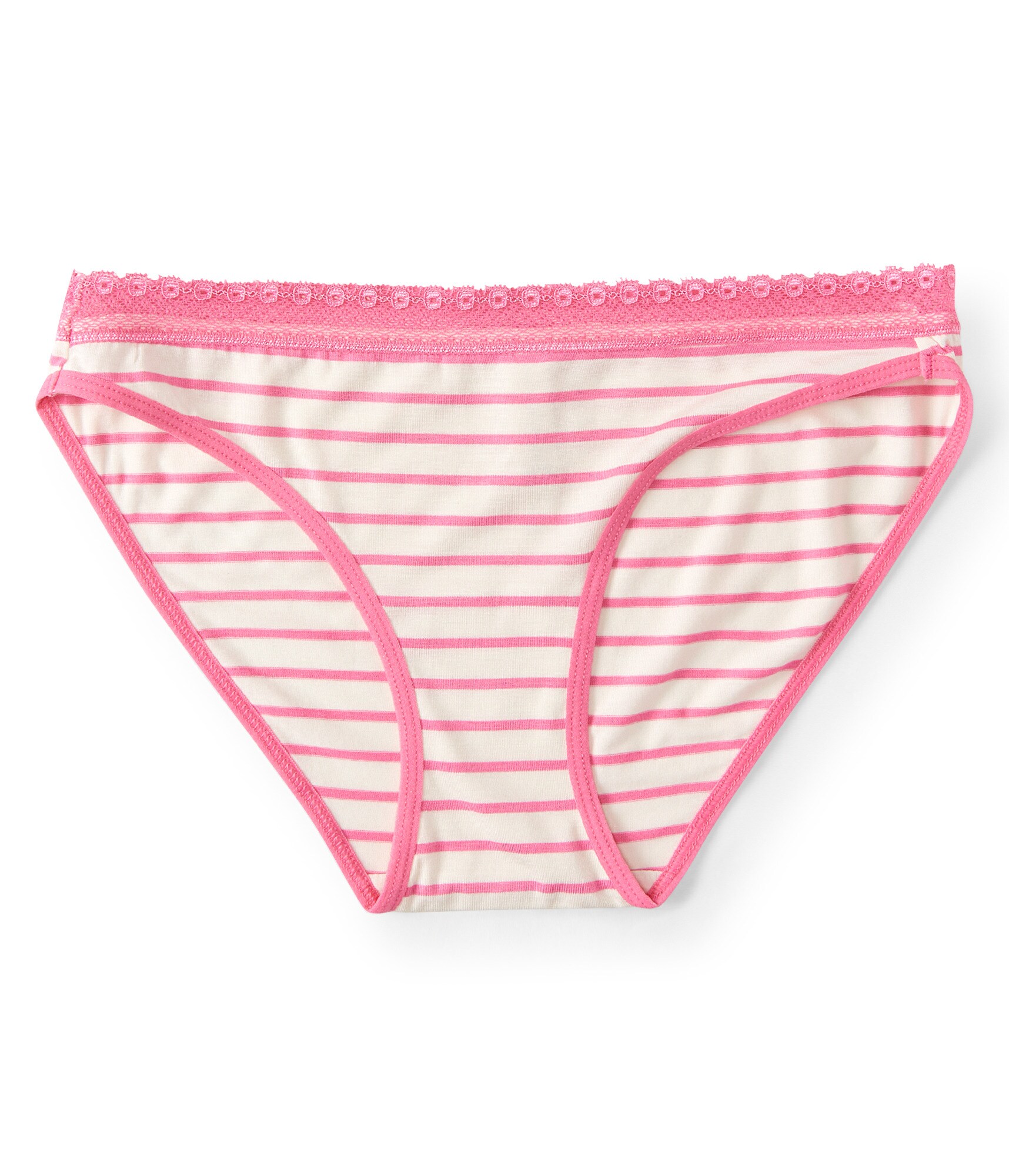 Image of Aeropostale Basic Stripe Bikini - Pink, XSmall