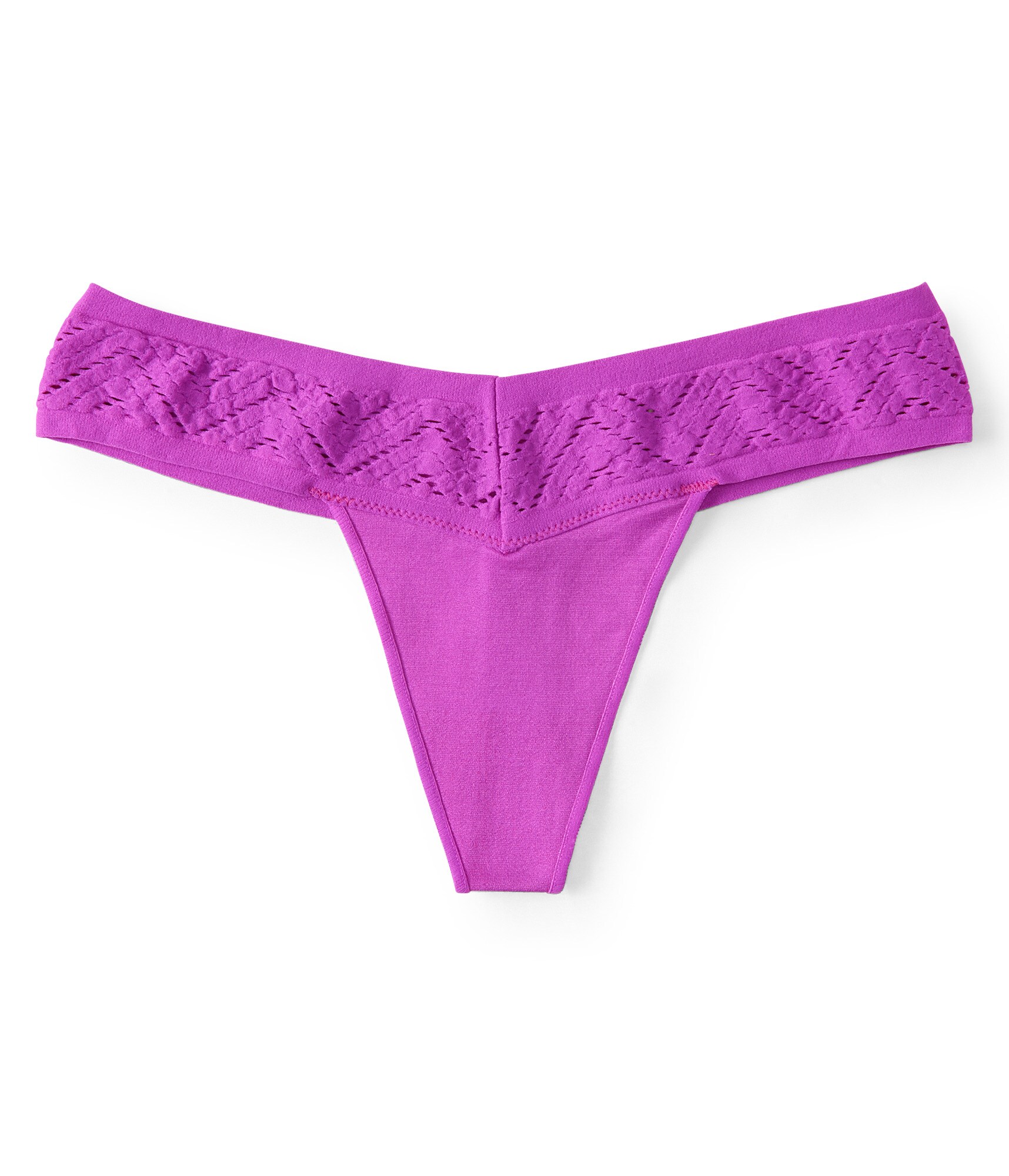 Image of Aeropostale Chevron Cutout Seamless Thong - Purple, XSmall
