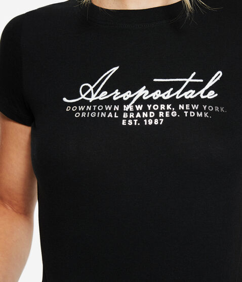 Aeropostale Downtown Script Graphic Tee Aeropostale Downtown Script Graphic Tee