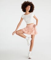High-Waisted Floral Ruffled Flippy Skort