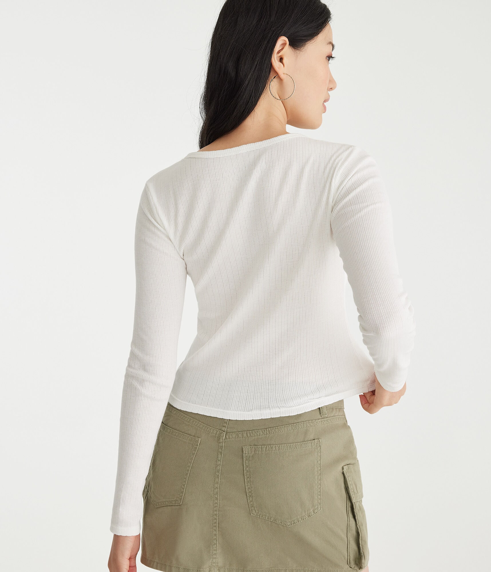 Long Sleeve Seriously Soft Ribbed Shrunken Tee