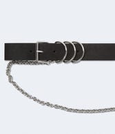 Faux Leather Side Chain Belt