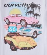 Corvette Route 66 Oversized Graphic Tee