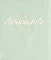 Aeropostale Script Rose Glitter Graphic Tee