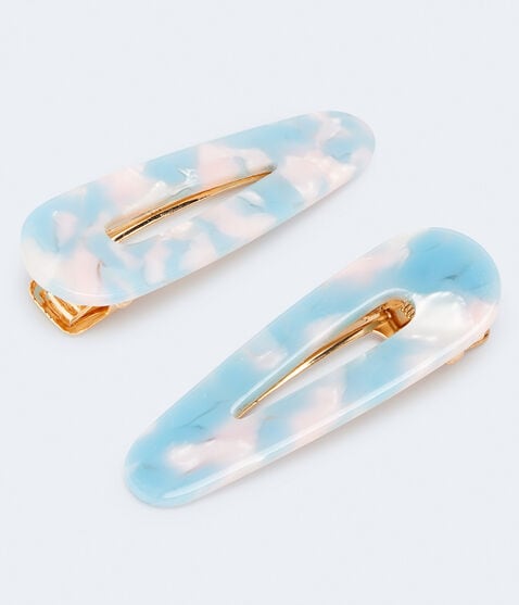 Pastel Marbleized Hair Clip 2-Pack Pastel Marbleized Hair Clip 2-Pack