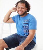 1987 Vertical Logo Appliqué Graphic Tee