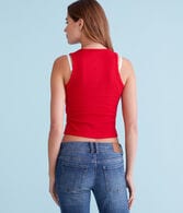 Hello Kitty Santa Hat Cropped High-Neck Tank