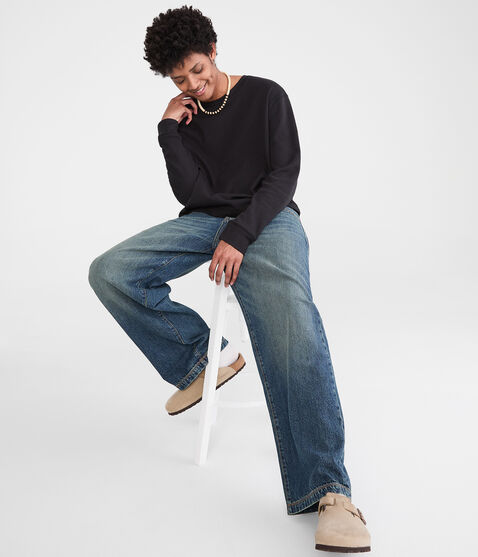 Long Sleeve Boxy Thermal Crew Tee Long Sleeve Boxy Thermal Crew Tee