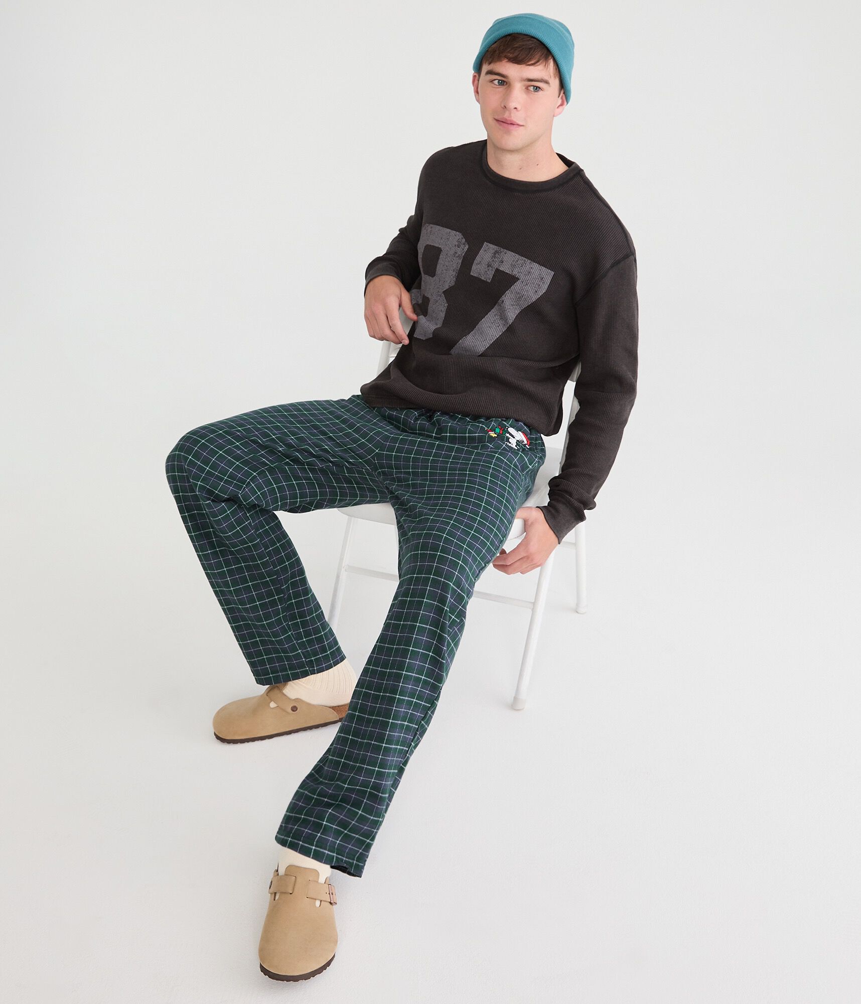 Snoopy & Woodstock Christmas Flannel Sleep Pants