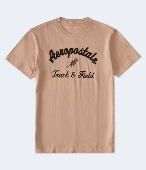 Aeropostale Track & Field Appliqué Graphic Tee Aeropostale Track & Field Appliqué Graphic Tee