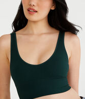 Ribbed Seamless Long-Line Bralette