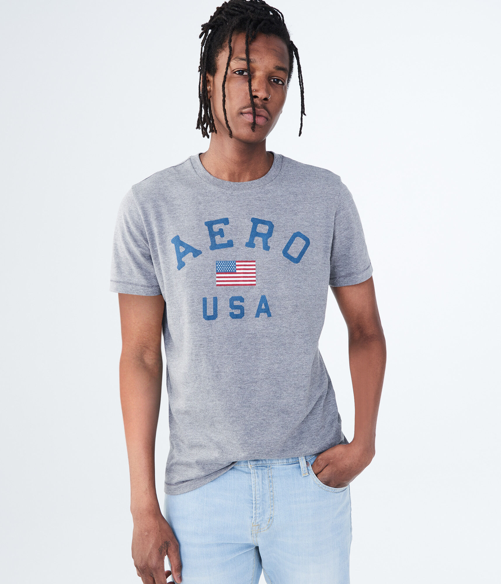 Aero USA Flag Graphic Tee