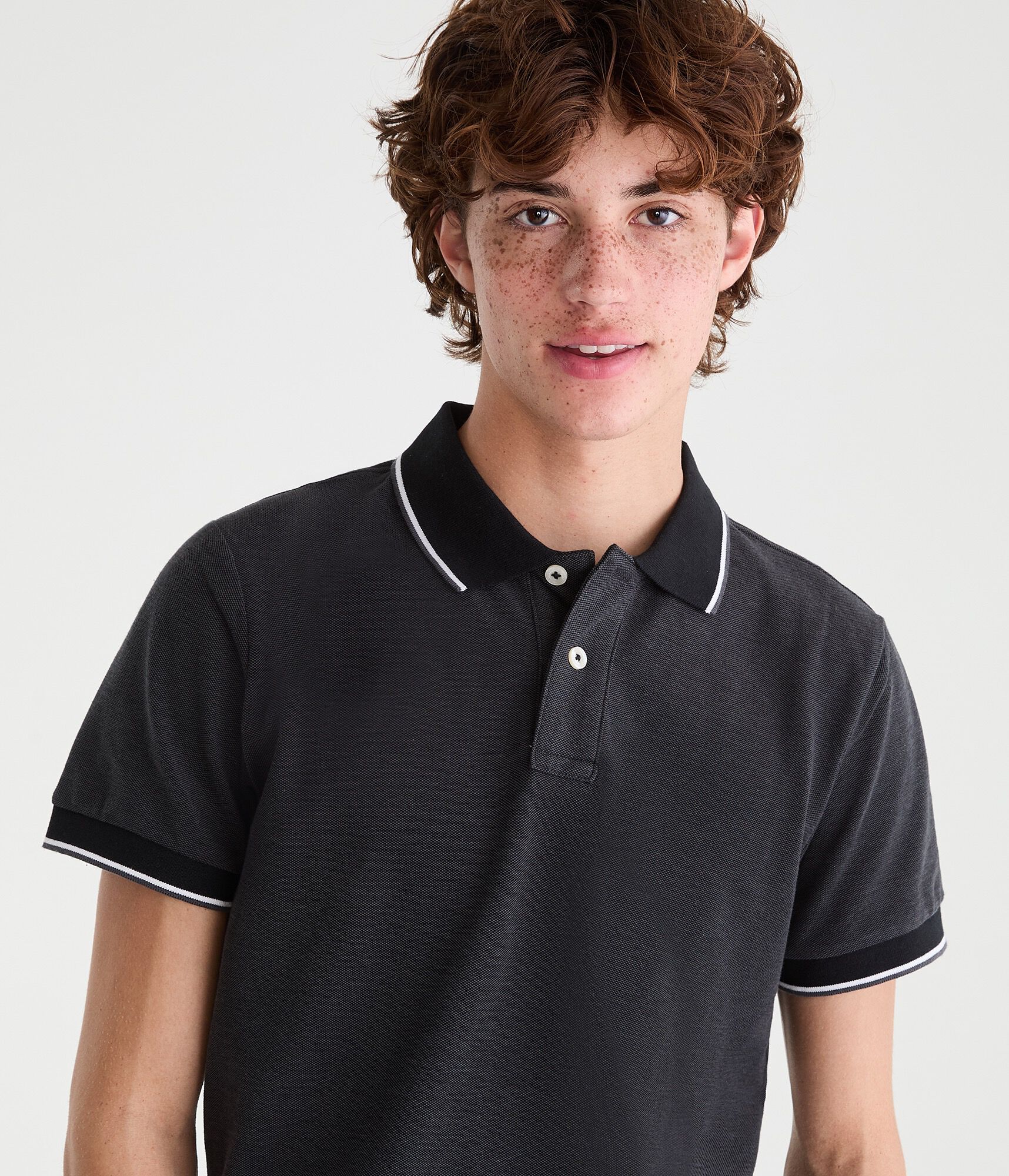 Contrast Tipped Piqu&eacute; Polo