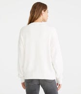 Bow Oversized Crew Sweater