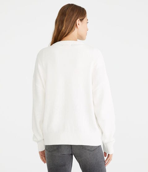 Bow Oversized Crew Sweater Bow Oversized Crew Sweater