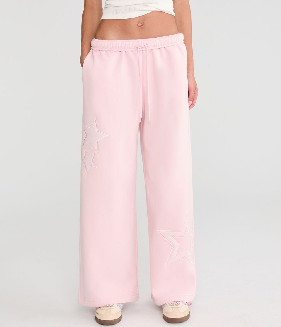 Cloud Soft Stars High-Rise Wide Leg Sweatpants
