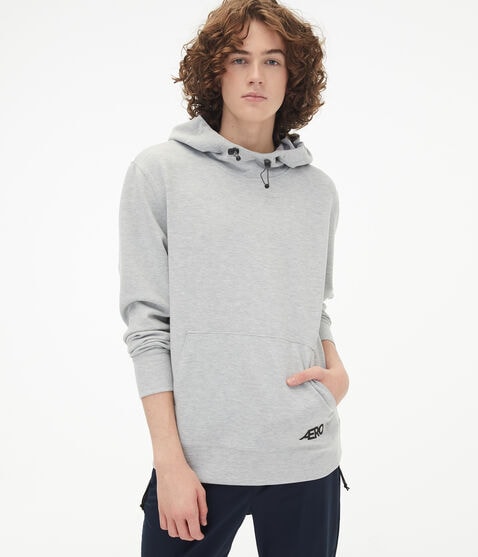 Air Softspun Tech Fleece Pocket Logo Pullover Hoodie Air Softspun Tech Fleece Pocket Logo Pullover Hoodie