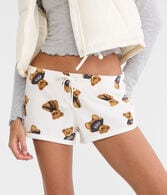 Teddy Bear Polyfleece Sleep Shorts