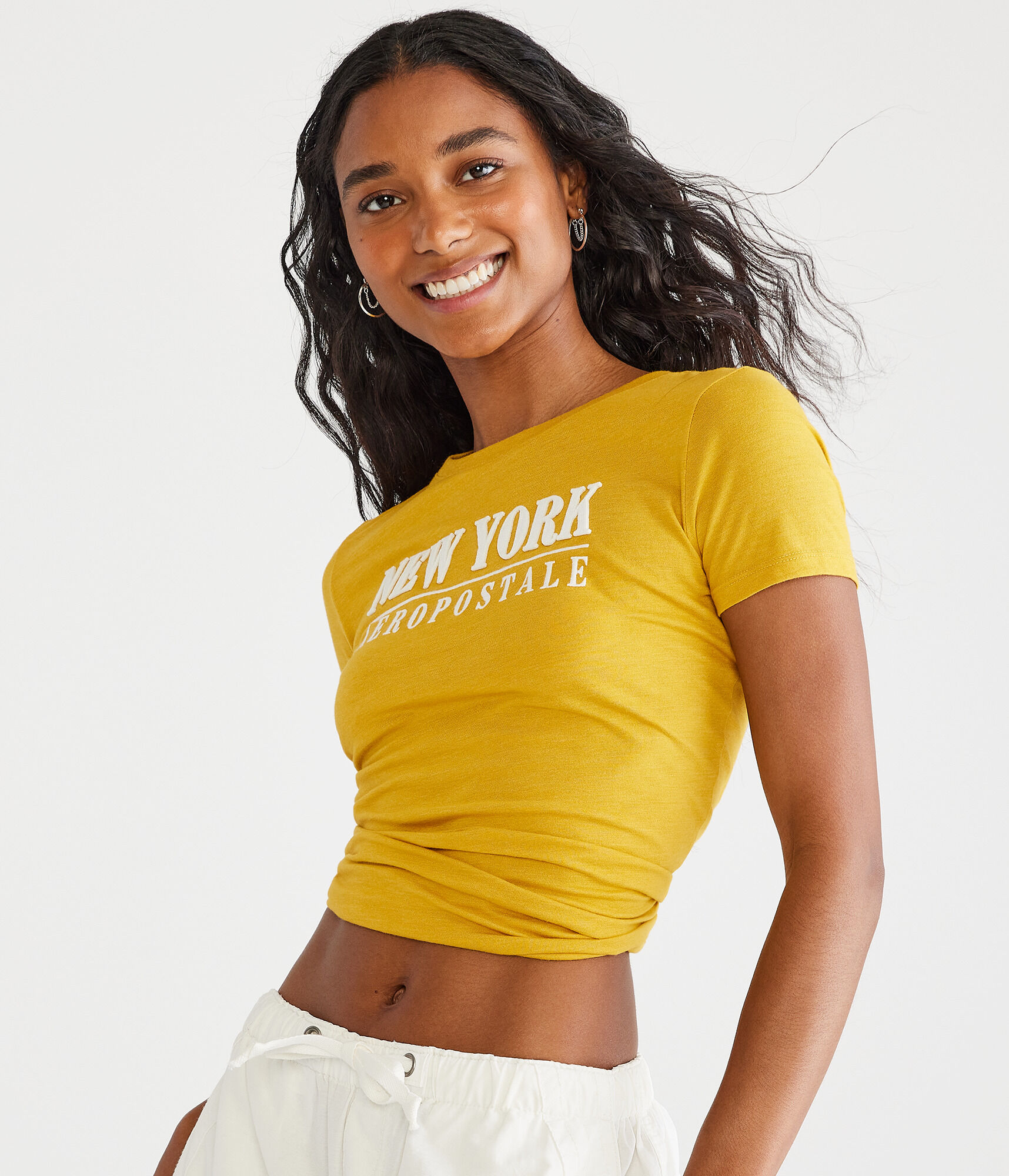 New York Aeropostale Appliqu&eacute; Graphic Tee