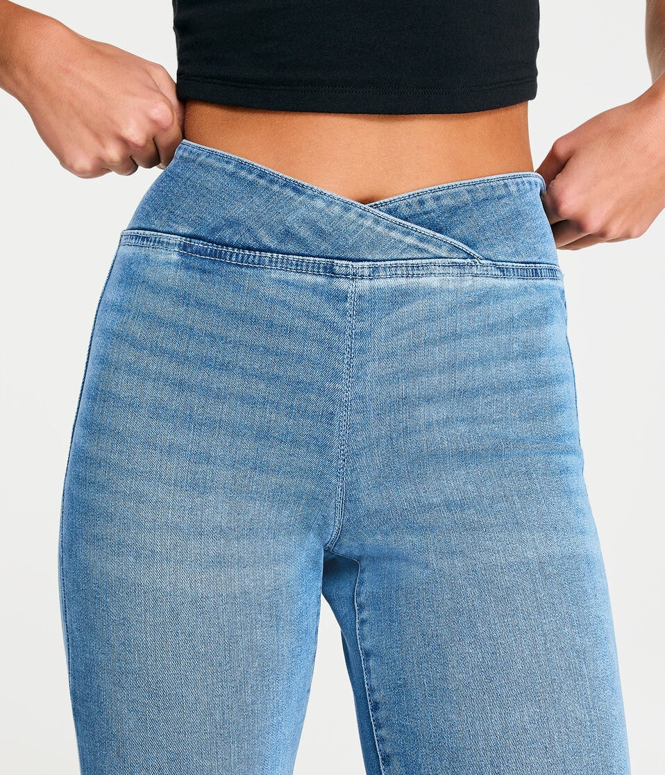 High-Rise Pull-On Flare Soft Flex Jean