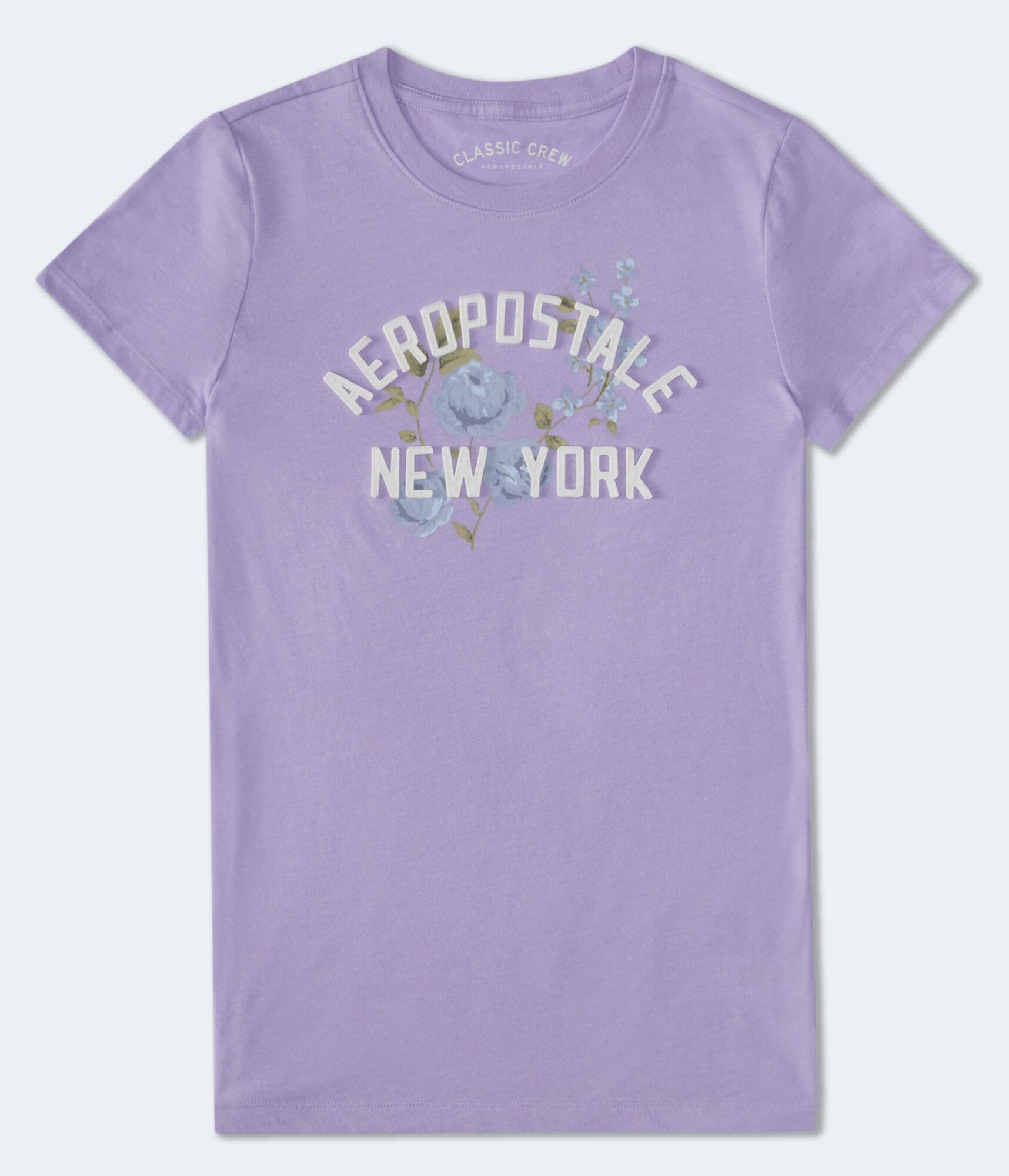 Aeropostale Arch Floral Appliqu&eacute; Graphic Tee