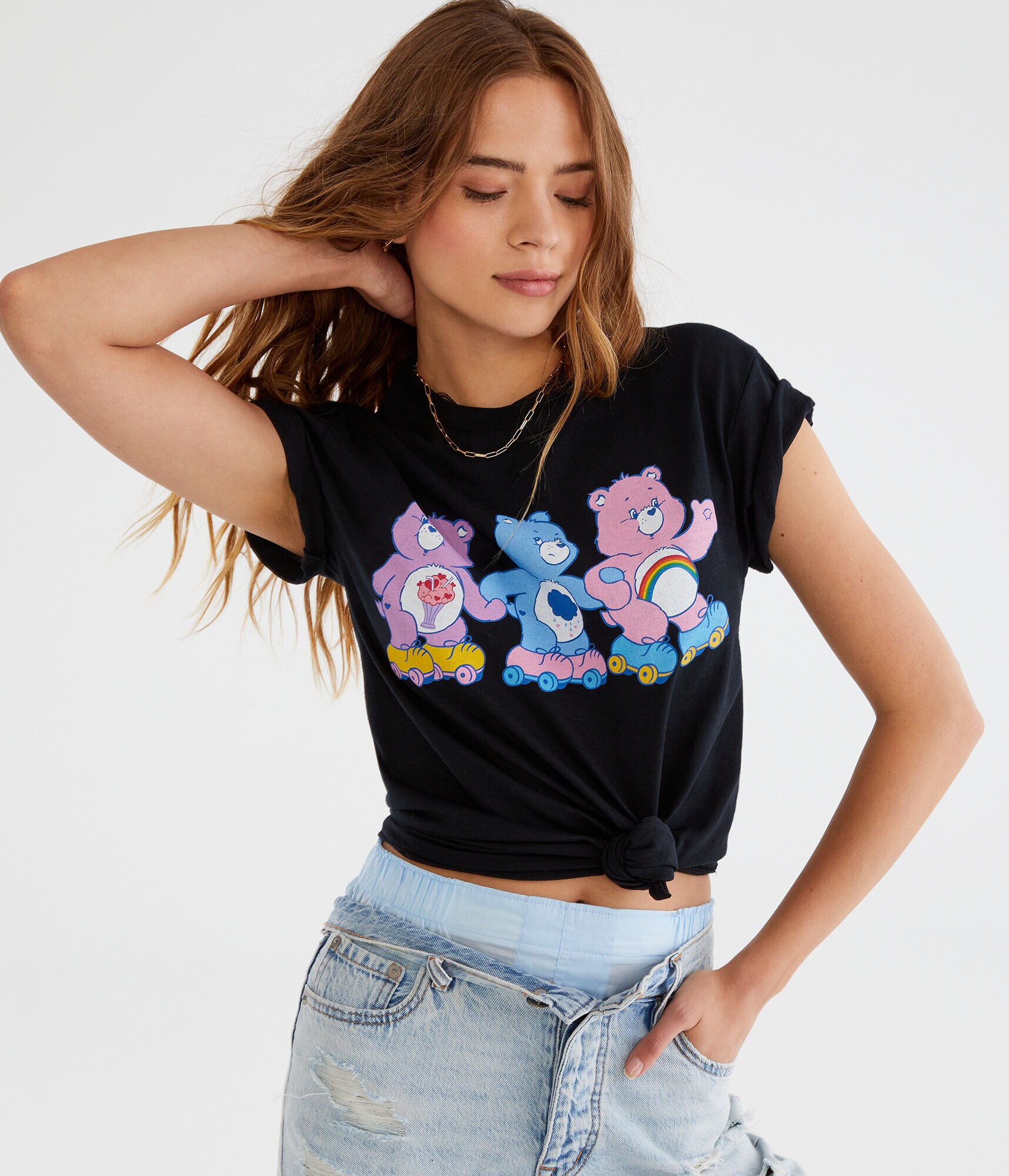 Care Bears Rollerskating Boyfriend Graphic Tee