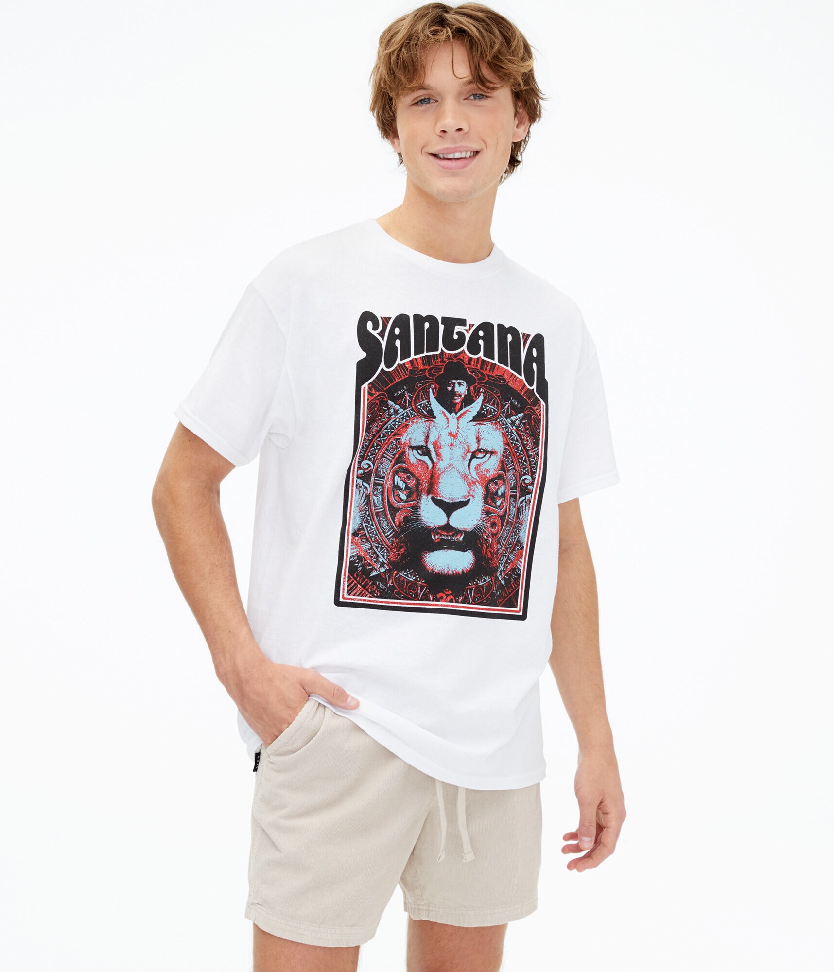 Santana Lion Mandala Graphic Tee