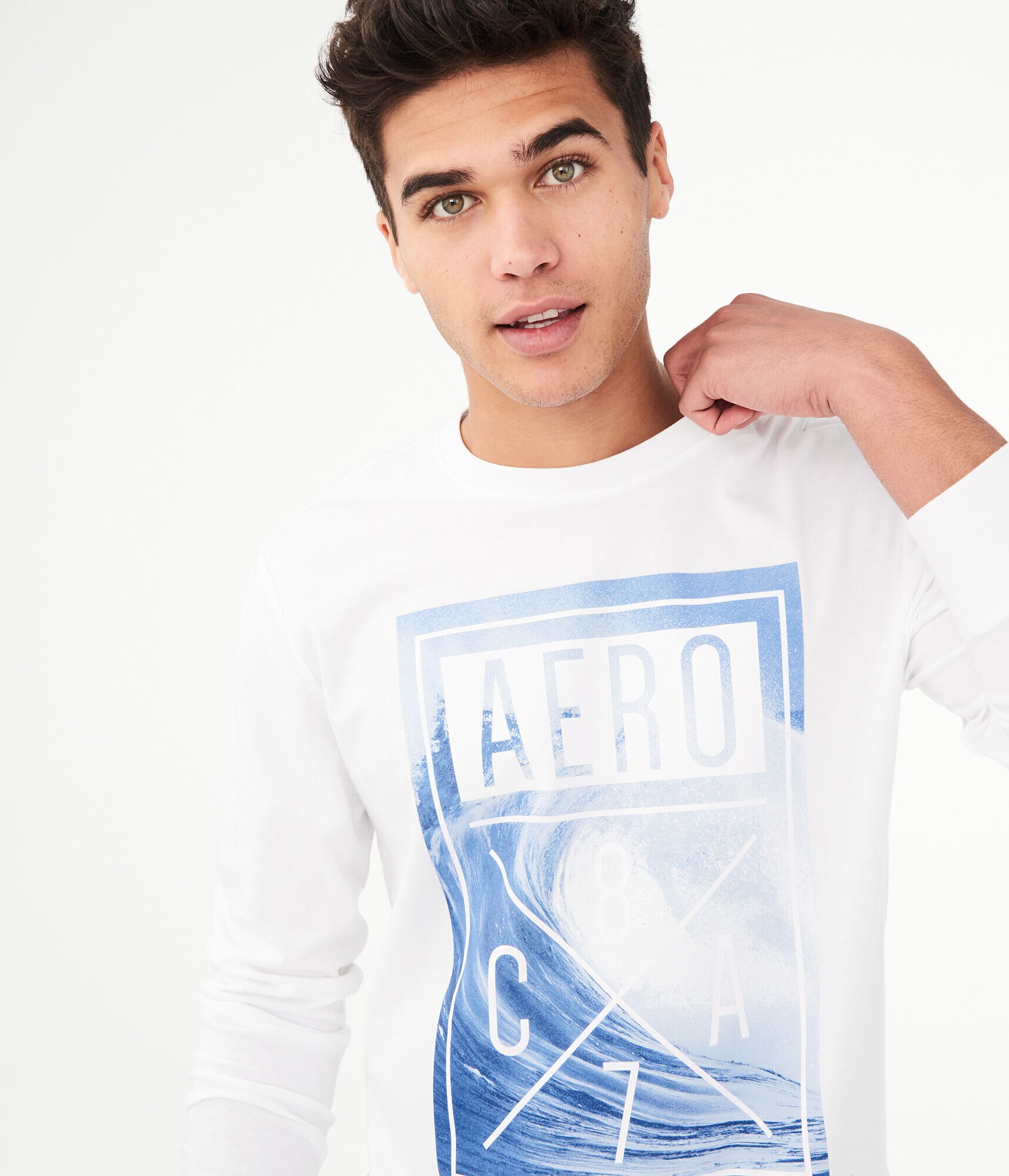 Long Sleeve Aero Wave Graphic Tee***