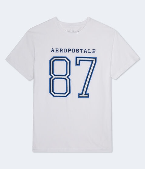 Aeropostale 87 Appliqué Graphic Tee Aeropostale 87 Appliqué Graphic Tee