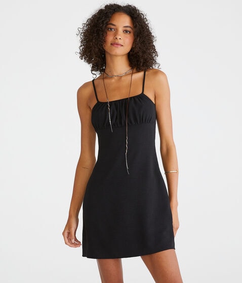 Solid Square-Neck Slip Dress Solid Square-Neck Slip Dress