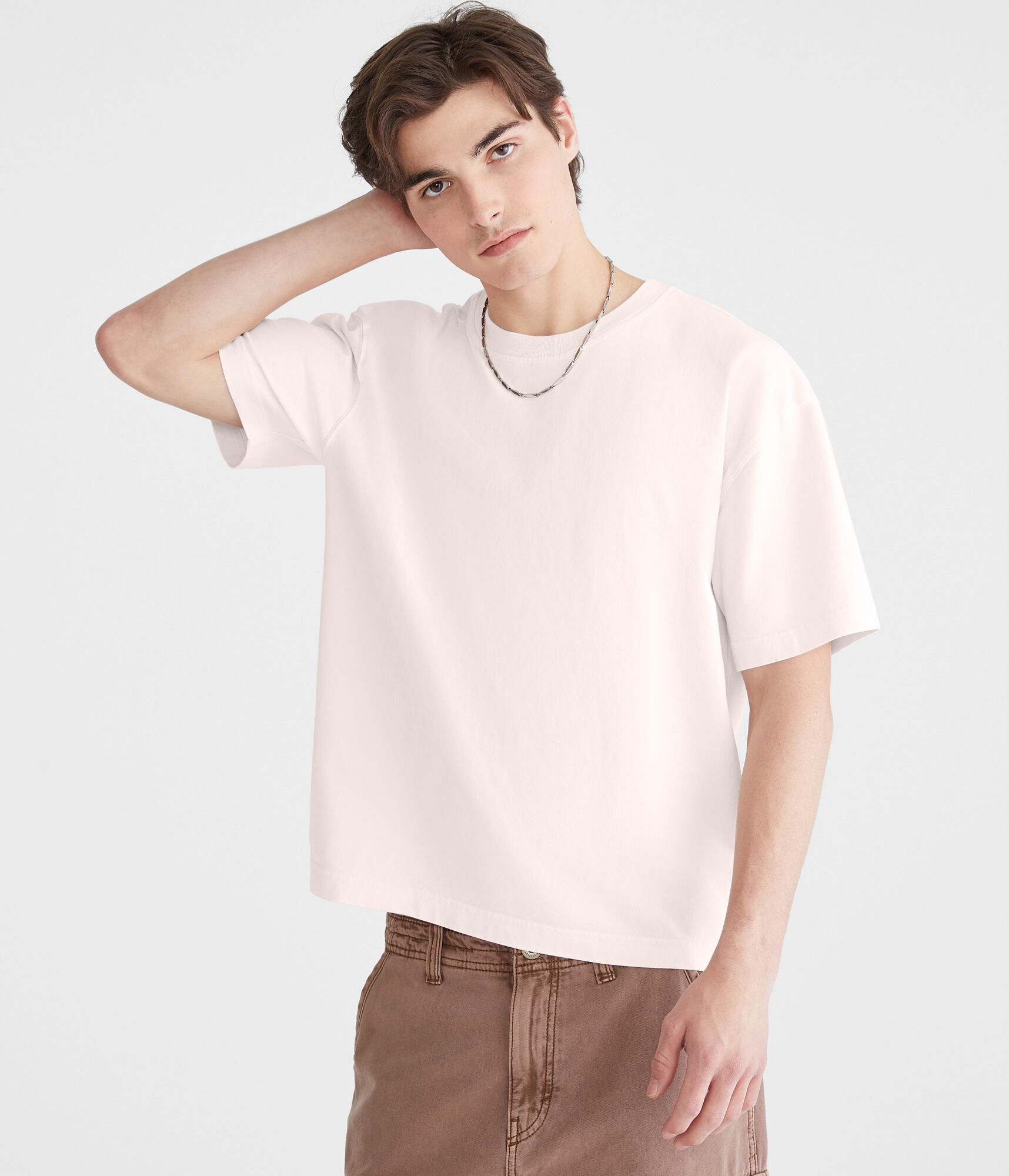 Washed Boxy Fit Crew Tee