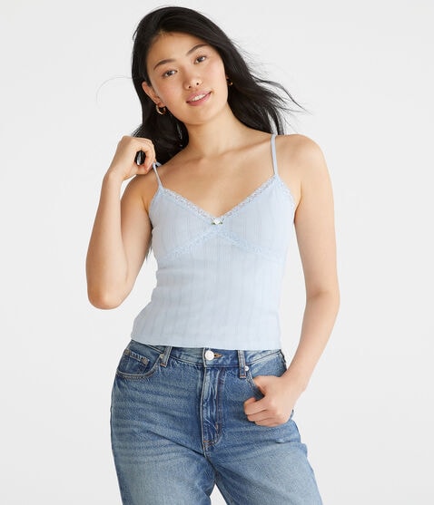 Crossover Lace V-Neck Cami Crossover Lace V-Neck Cami