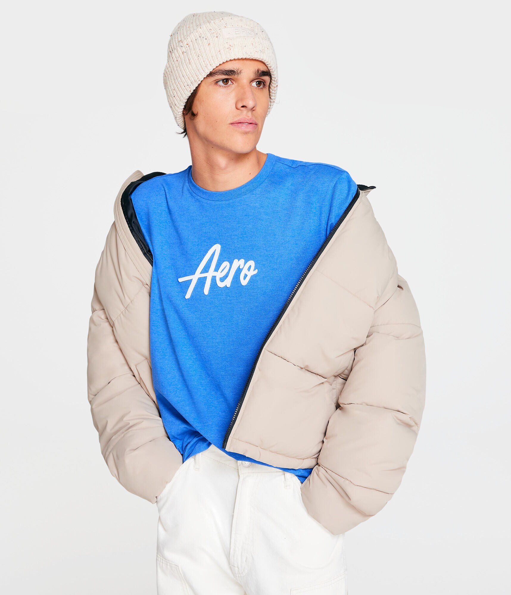 Aero Script Appliqu&eacute; Graphic Tee