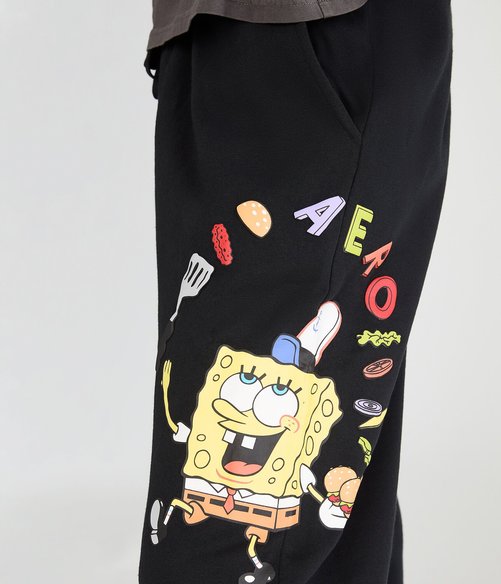 SpongeBob x Aero Krabby Patty Straight Leg Sweatpants