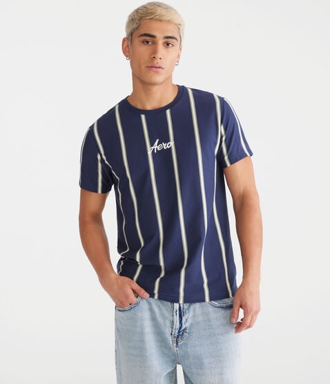 Aero Vertical Stripe Graphic Tee Aero Vertical Stripe Graphic Tee